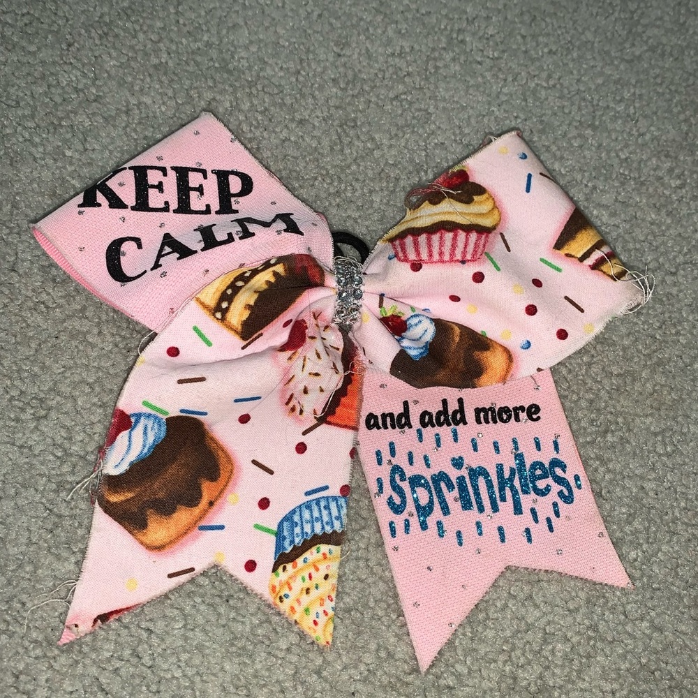 Cute Light Pink Cheerleading Bow